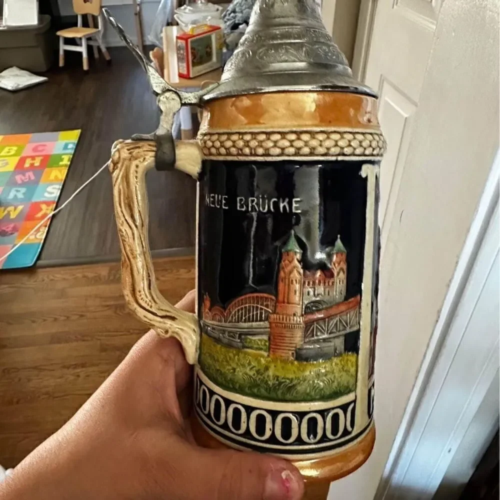 Antique German beer stein